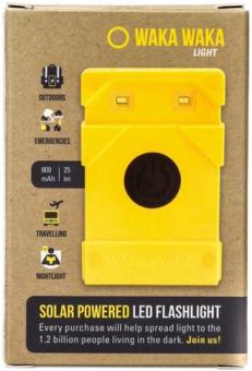 Actual product image Waka Waka Solar Powered LED Flashlight - yellow (120 kg)