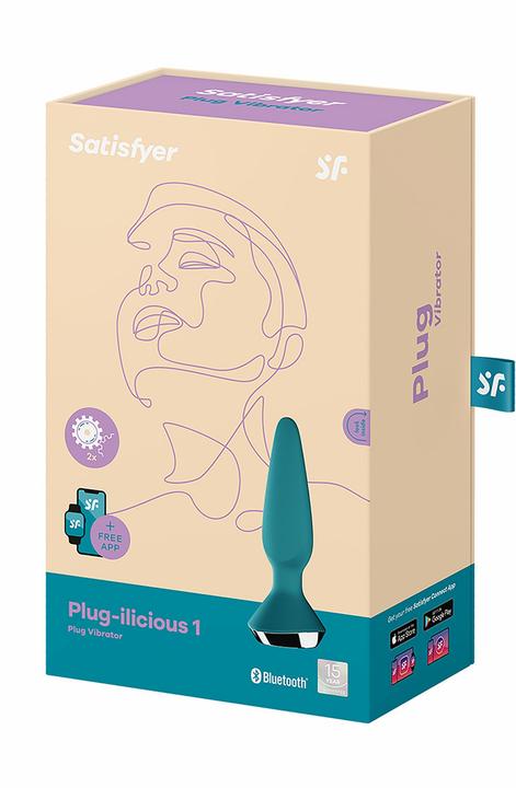 Produktbild Satisfyer Plug-ilicious 1 Plug Vibrator - Petrol