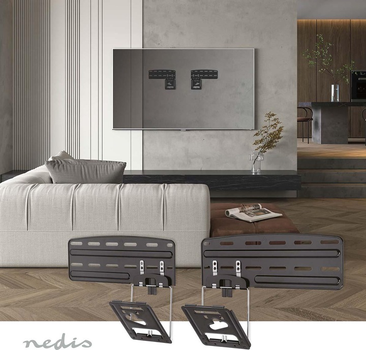 Produktbild Nedis Feste TV-Wandhalterung | 43 - 85 " | maximal unterstützes Bildschirmgewicht: 60 kg | Minimaler (Wand, 85", 60 kg)