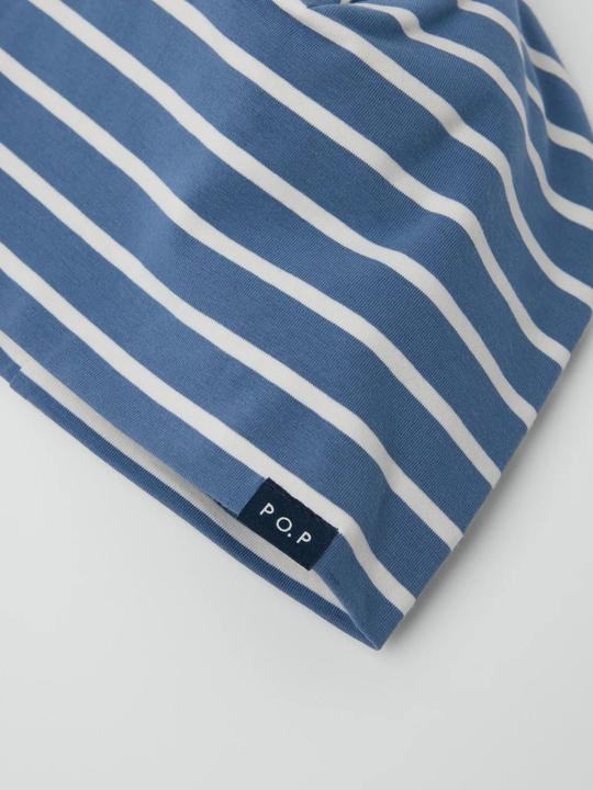 Image du produit PO.P Gestreifte Bio-Baumwoll-Mütze