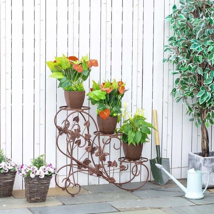 Produktbild Outsunny Dreistufiges Blumenständer