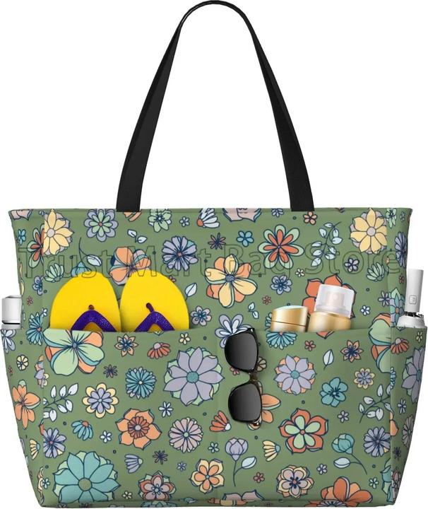 Immagine prodotto Only-Bags.Store Tasche Wasserdicht Sanddicht Zipper Strand Tote Taschen für Pool Gym