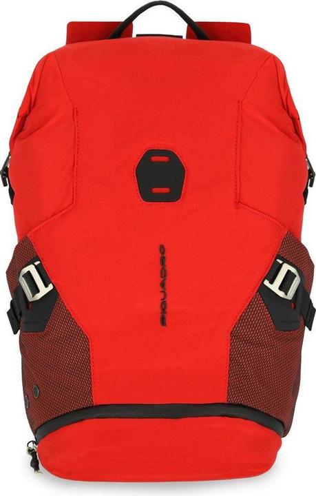 Actual product image Piquadro Nylon, Textile Backpack, Red, Laptop And Ipad Wallet Ke