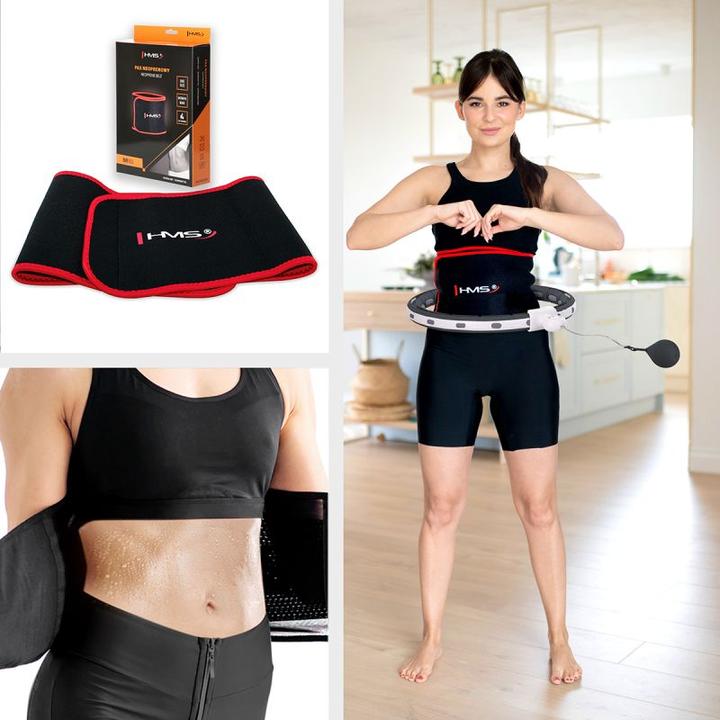 Image du produit HMS Hhm15 Hula Hoop Noir Avec Aimant Et Poids + Compteur (100 cm, 400 g)