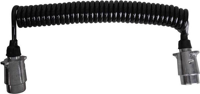 Actual product image ProPlus Spiral cable with 2x plug 7-pin metal in blister (4.50 m)