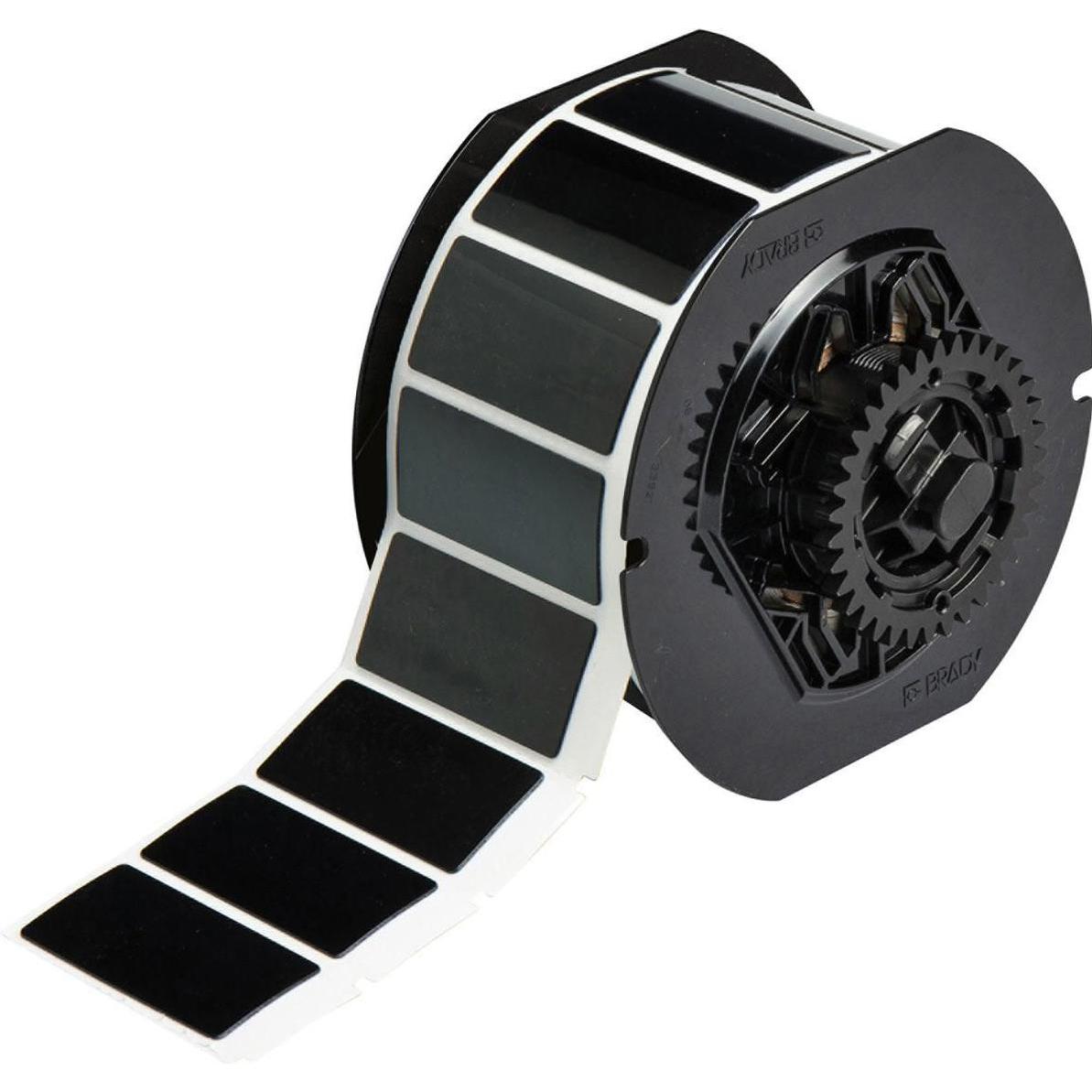 Brady, Etiketten, B30EP-173-593-BK, EPREP (neu), Polyester, Schwarz, glänzend, 50.80 x 25.40 mm, permanent (30