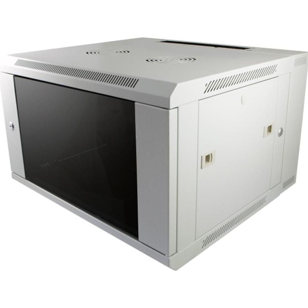 Allnet 19 Wandgehäuse 15HE B600 / T600mm 1-teilig *lichtgrau* SMC-Serie (15 HE, 19 Zoll Rack), Serverschrank, Grau