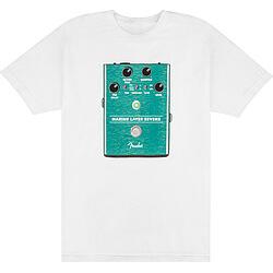 Fender, Damen, Shirt,  Marine Layer Reverb Tee wh. L, Weiss, (L)