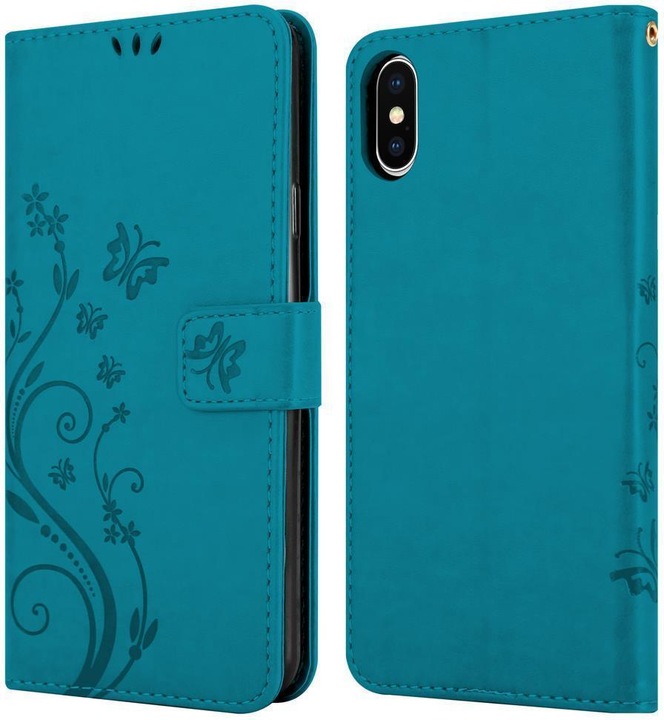 Actual product image Cadorabo Flower Book Cover (Apple iPhone XS Max)