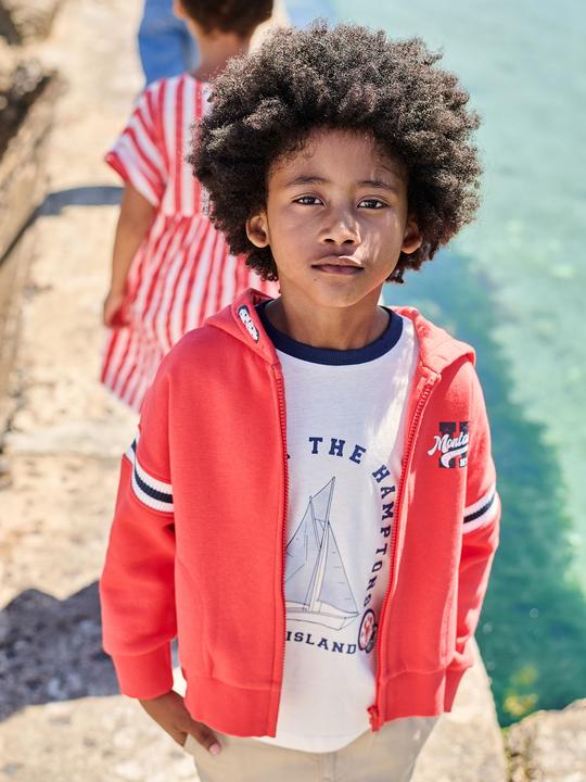 Image du produit Vertbaudet Sweat à capuche garçon avec grand motif au dos (152)