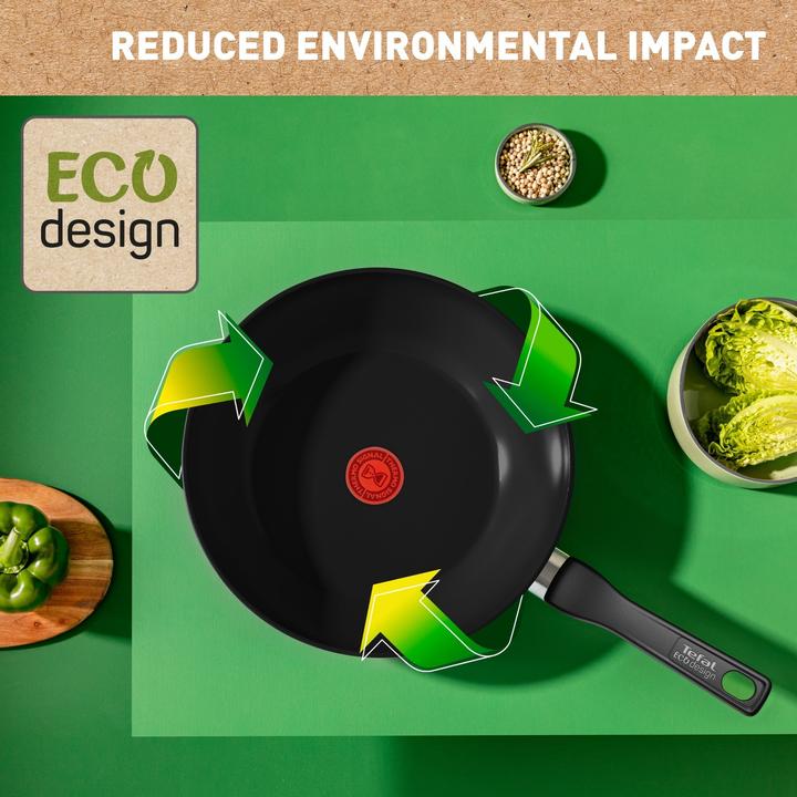 Produktbild Tefal Renew Black Keramische Wokpan - 28 cm - Inductie (Wok Pfanne, Aluminium, 28 x 10.05 cm)