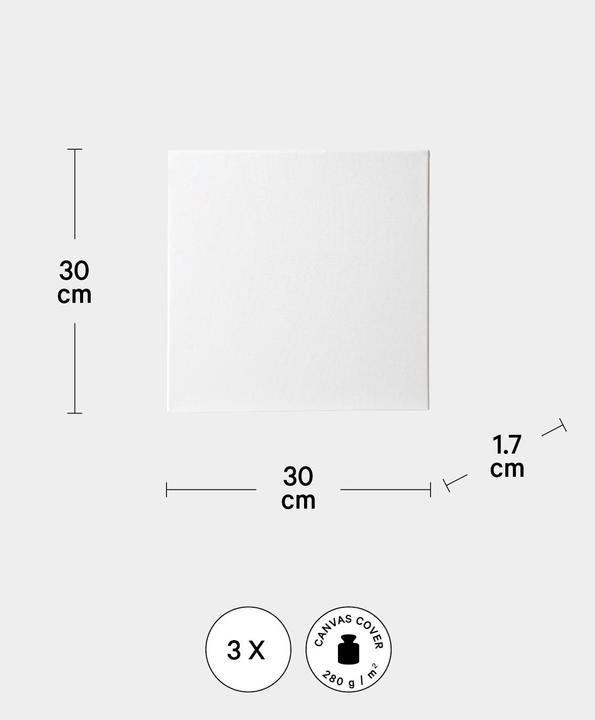 Image du produit I Am Creative Cadre à clavettes 3-Set BASIC (30 x 30 cm)