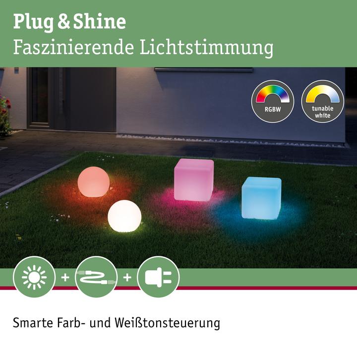 Image du produit Paulmann Plug & Shine Globe d'extérieur (180 lm, IP65)