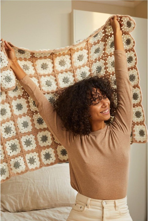 Actual product image DMC Gift of Stitch Crochet Set Blanket