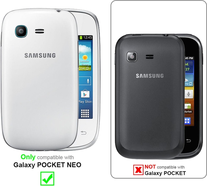 Produktbild Cadorabo Flip mit Struktur Cover (Samsung Galaxy Pocket Neo)