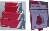 Produktbild Mailmedia Universal-Versandverpackung Pack'n Post, Grösse XS Innenmasse: (B)245 x (T)145 x (H)41 mm (5 x)