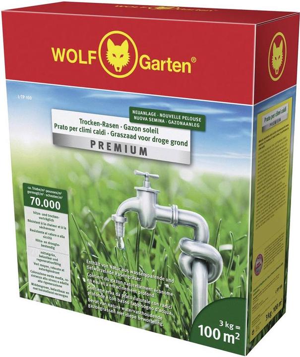 Immagine prodotto Wolf-Garten L-Tp 100 D/A Tappeto Erboso Secco Premium (Risemina del prato)