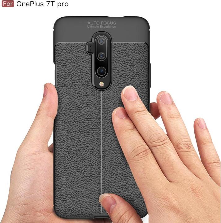 Actual product image Screenguard OnePlus 7T Pro Sleeve Leather Design TPU Cover (OnePlus 7T Pro)