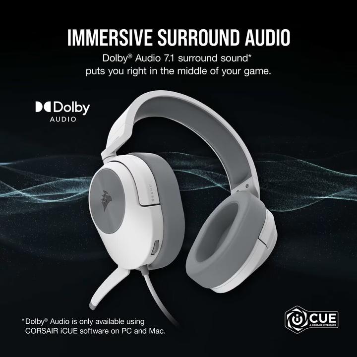 Immagine prodotto Corsair HS55 Surround Bianco (Cablato)
