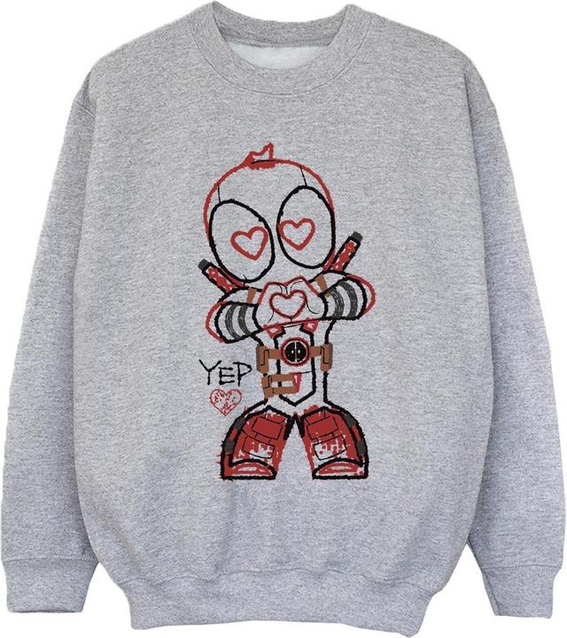 Produktbild Deadpool Love Beam Line Sweatshirt Mädchen (128)