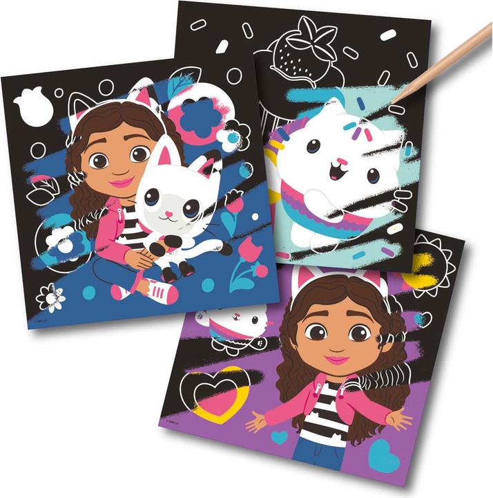 Image du produit Grafix Cartes à gratter de la maison de poupées de Gabby avec stylo