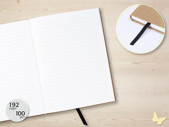 Image du produit Jolie Carnet de notes (A5, À rayures, Couverture rigide)