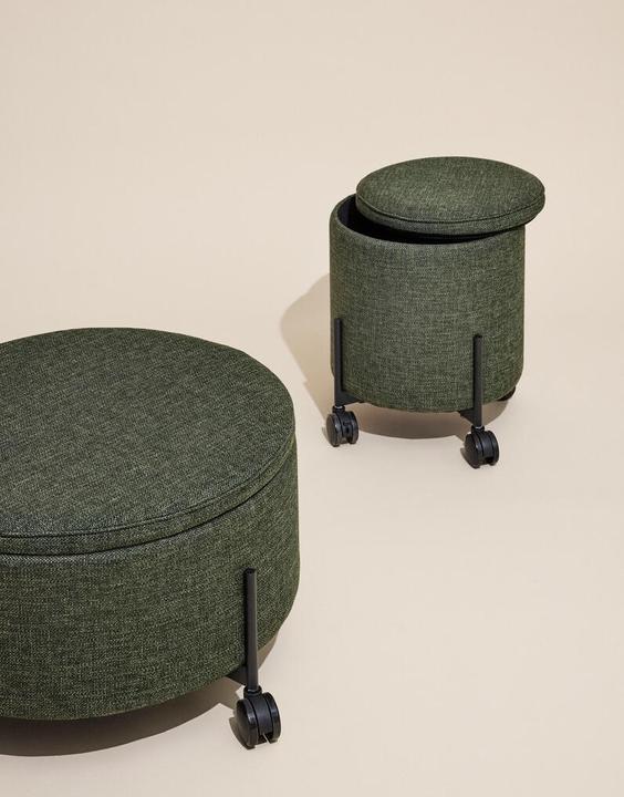 Image du produit Hübsch Contain Pouffe Large Vert