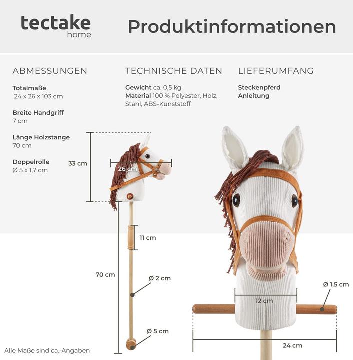 Produktbild tectake Steckenpferd