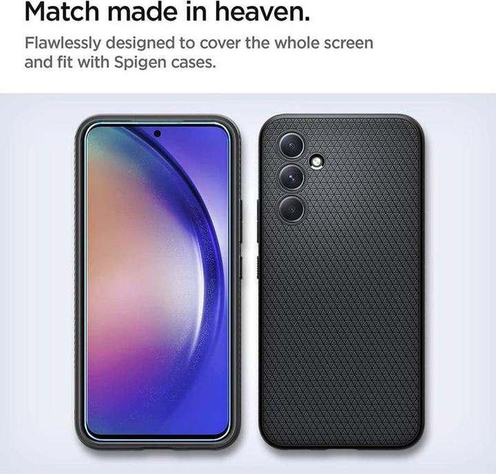 Produktbild Spigen Gehärtetes Glas Alm Glas.Tr 2er-Pack Galaxy A54 5g Klar (2 Stk., Samsung Galaxy A54 5G)