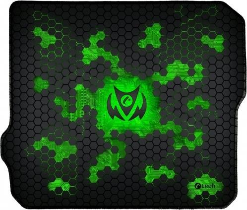 Actual product image C-Tech Anthea Cyber Gaming mouse pad Black, Green (M)