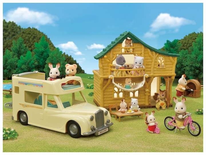Actual product image Sylvanian Families family campervan