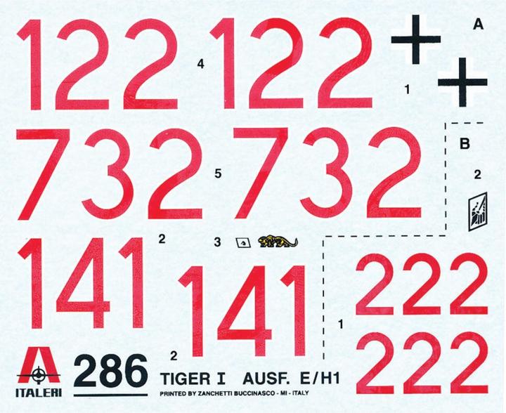 Actual product image Italeri Tiger I Ausf. E/H1