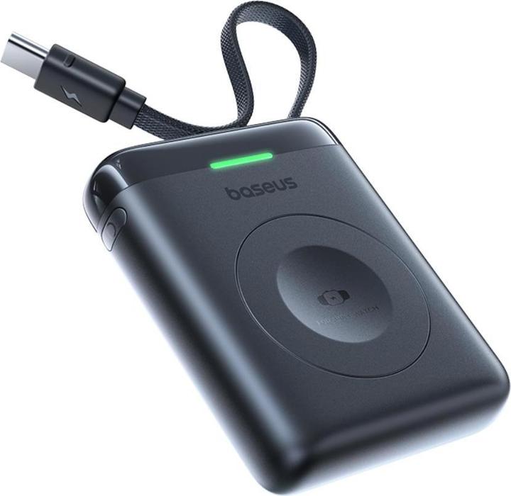 Productafbeelding Baseus EnerFill FW11 Portable Wireless Charger for Apple Watch with Built-in Cable 5W Black (5 W)