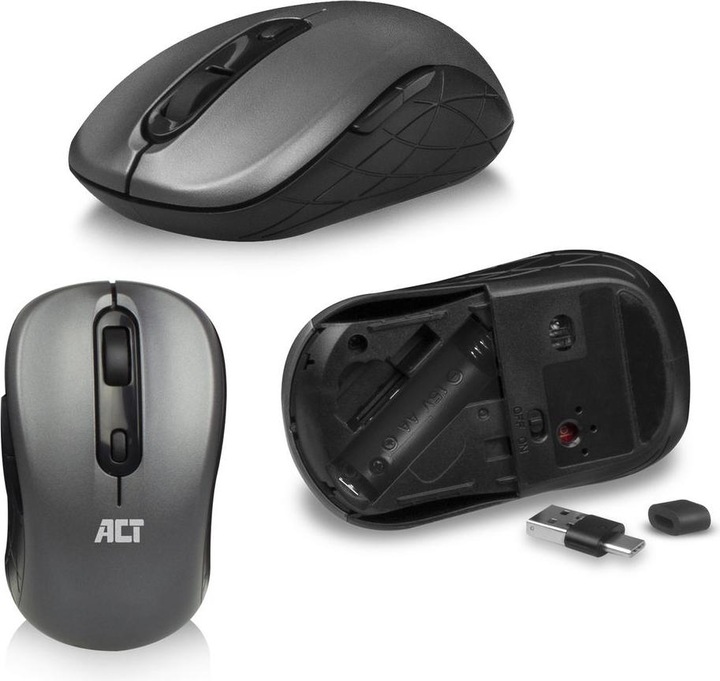 Produktbild Wireless Keyboard and Mouse set, USB-C/USB-A combi receiver (Qwerty/US layout) (Eng. Int., Kabelgebunden)