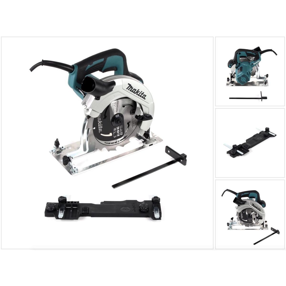 Makita, Sega circolare, HS 7611 Sega circolare 1600W 190mm + 1x Lama per sega in metallo duro + Adattatore per barra