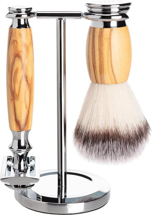 Actual product image Mootes Stand shaving razor and shaving brushes