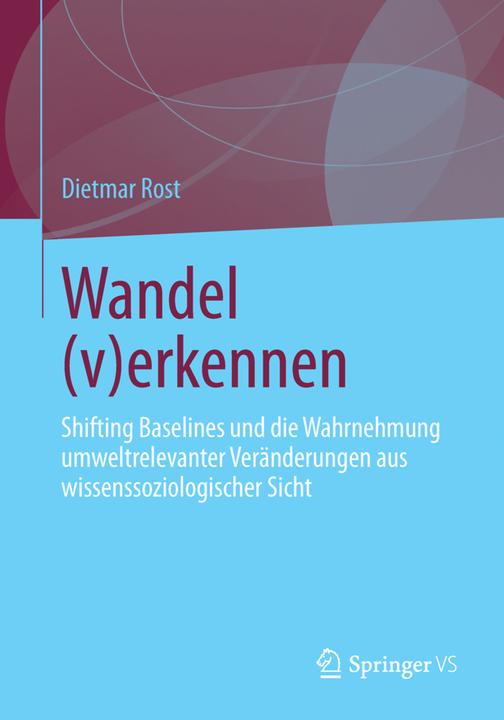 Produktbild Wandel (v)erkennen (Deutsch, Dietmar Rost, 2013)