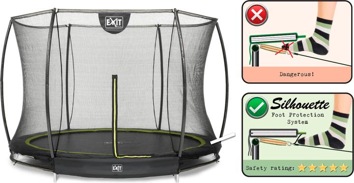 Actual product image Exit Silhouette Ground with safety net (244 cm)