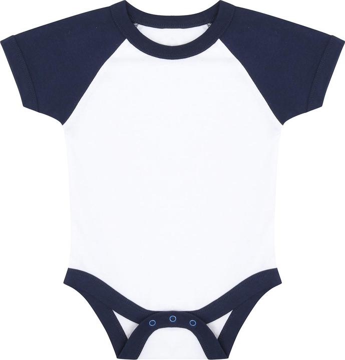 Produktbild Larkwood Essential Bodysuit Baby Baseball kurzärmlig (62)