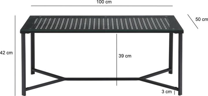 Immagine prodotto Wohnling Glas (100 x 50 x 42 cm)