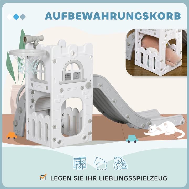 Actual product image Aiyaplay Kinderrutsche Kunststoff Grau
