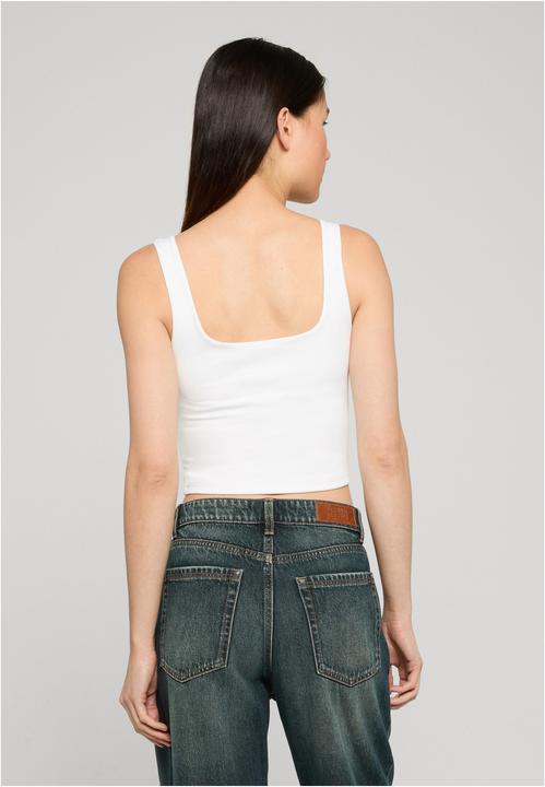 Produktbild Urban Classics Ladies Cropped Polyamide Top white S (S)