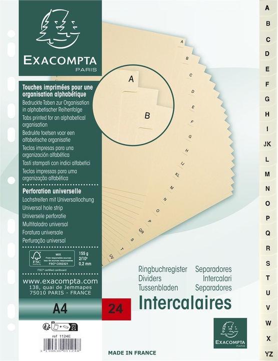 Image du produit Exacompta Répertoire en carton