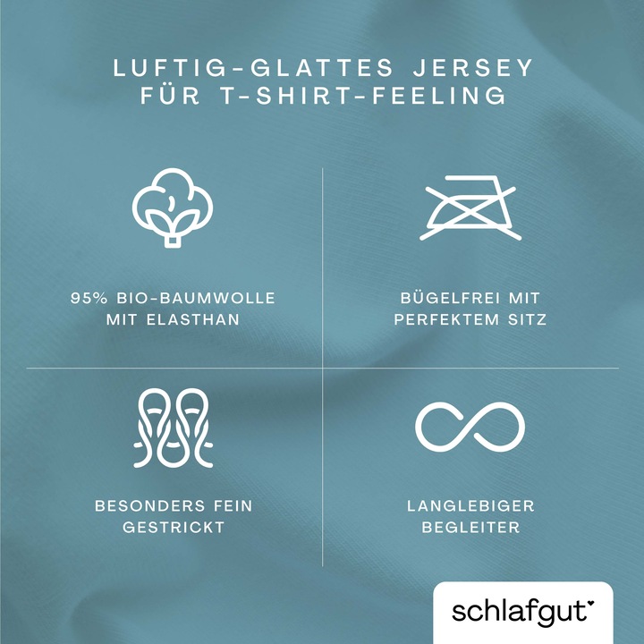 Actual product image schlafgut Knitted Jersey (Duvet cover, 80 x 80 cm)