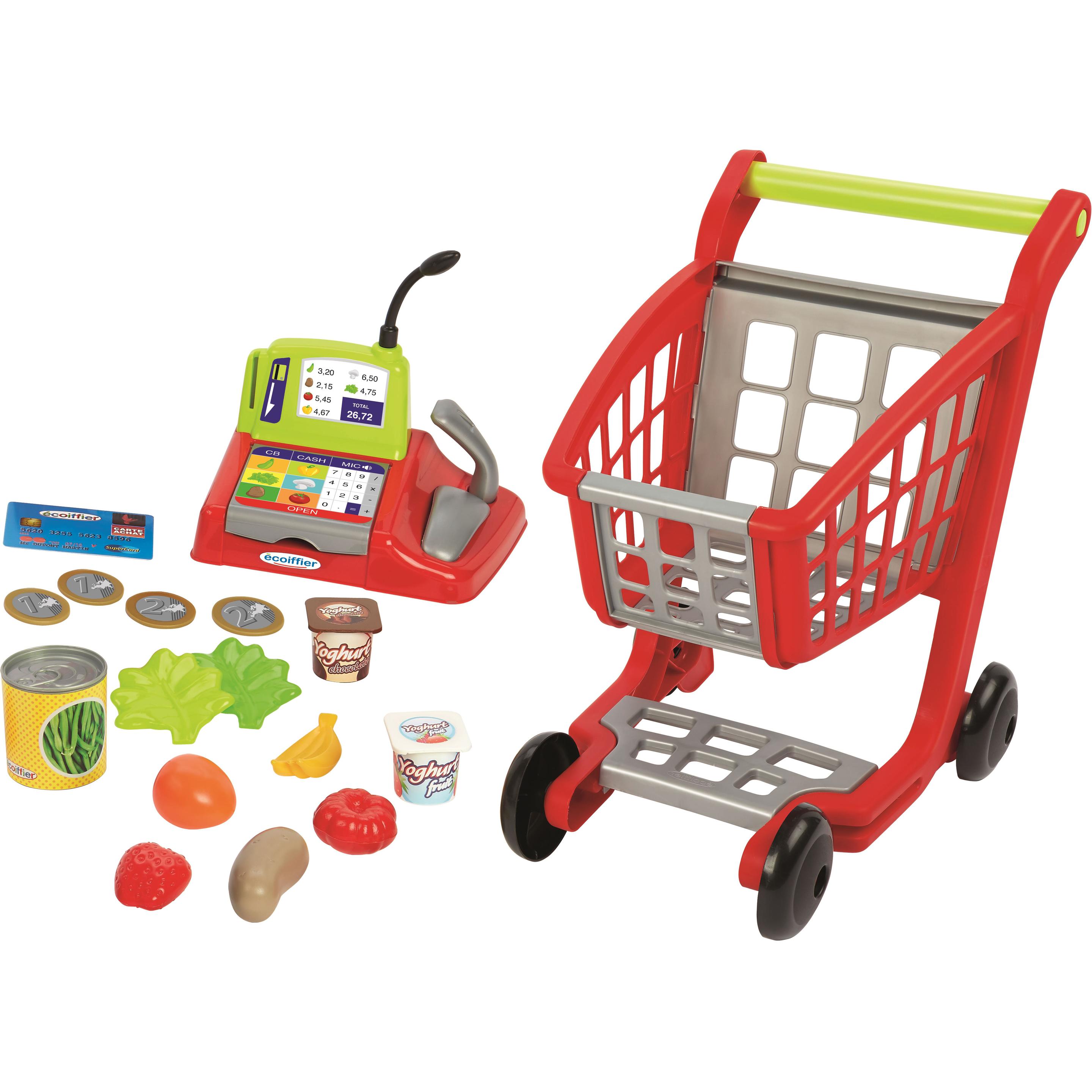 Ecoiffier Trolley + Registrierkasse