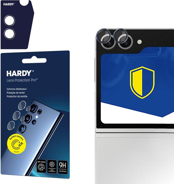 Actual product image 3MK HARDY Lens Protection Pro for Samsung Galaxy Z Flip 6 - Black (Samsung Galaxy Z Flip6)