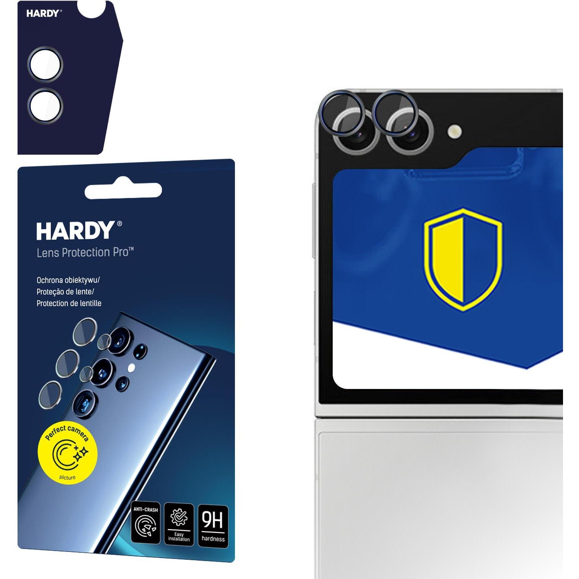 3MK HARDY Lens Protection Pro per Samsung Galaxy Z Flip 6 - Nero (Samsung Galaxy Z Flip6), Pellicola protettiva smartphone, Nero