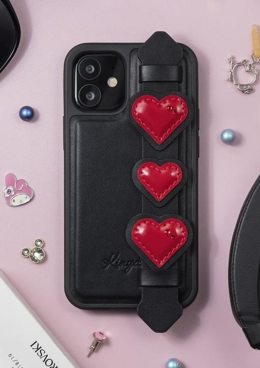 Immagine prodotto Kingxbar La custodia Sweet Series è decorata con cristalli Swarovski originali per l'iPhone 12 mini nero (Apple iPhone 12 mini)