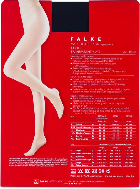 Produktbild Falke Matt Deluxe 20 TI (20 DEN, 36 - 38)