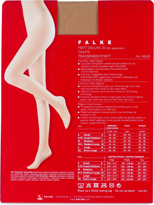 Immagine prodotto Falke Matt Deluxe 20 TI (20 DEN, 44 - 46)